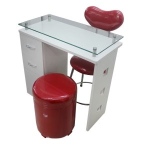 Mesa Manicure + puf - Fábrica de Muebles para Peluquería en Lima
