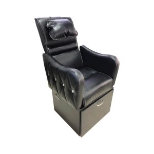 Sillón color negro con cajenera - Fábrica de Muebles para Peluquería en Lima